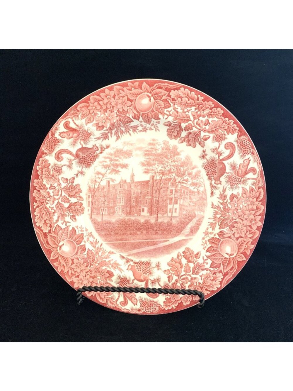Wedgwood St Paul's School The Infirmary 1928 Pink Transferware 10 3/8" Plate